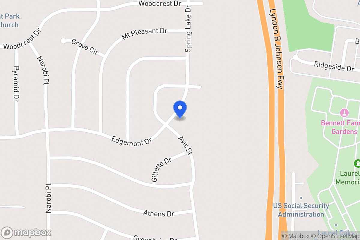 Map of 2020 Spring Lake Dr