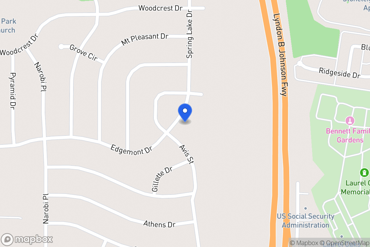 Map of 2016 Spring Lake Dr