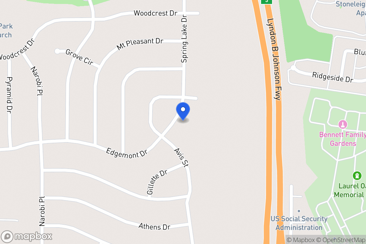 Map of 2012 Spring Lake Dr