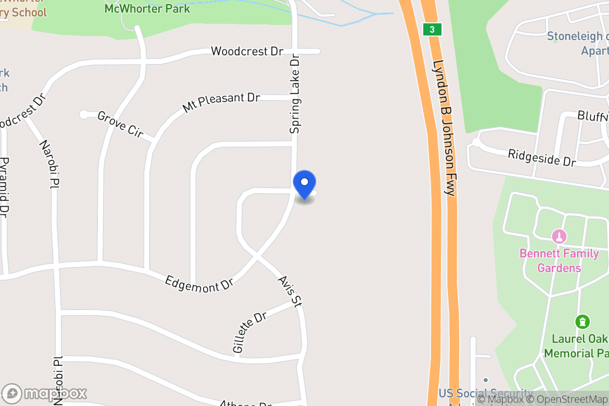 Map of 2000 Spring Lake Dr