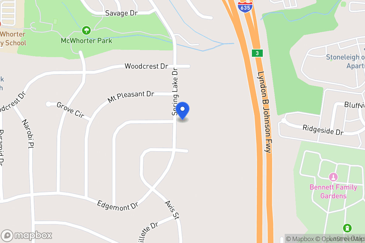 Map of 1908 Spring Lake Dr