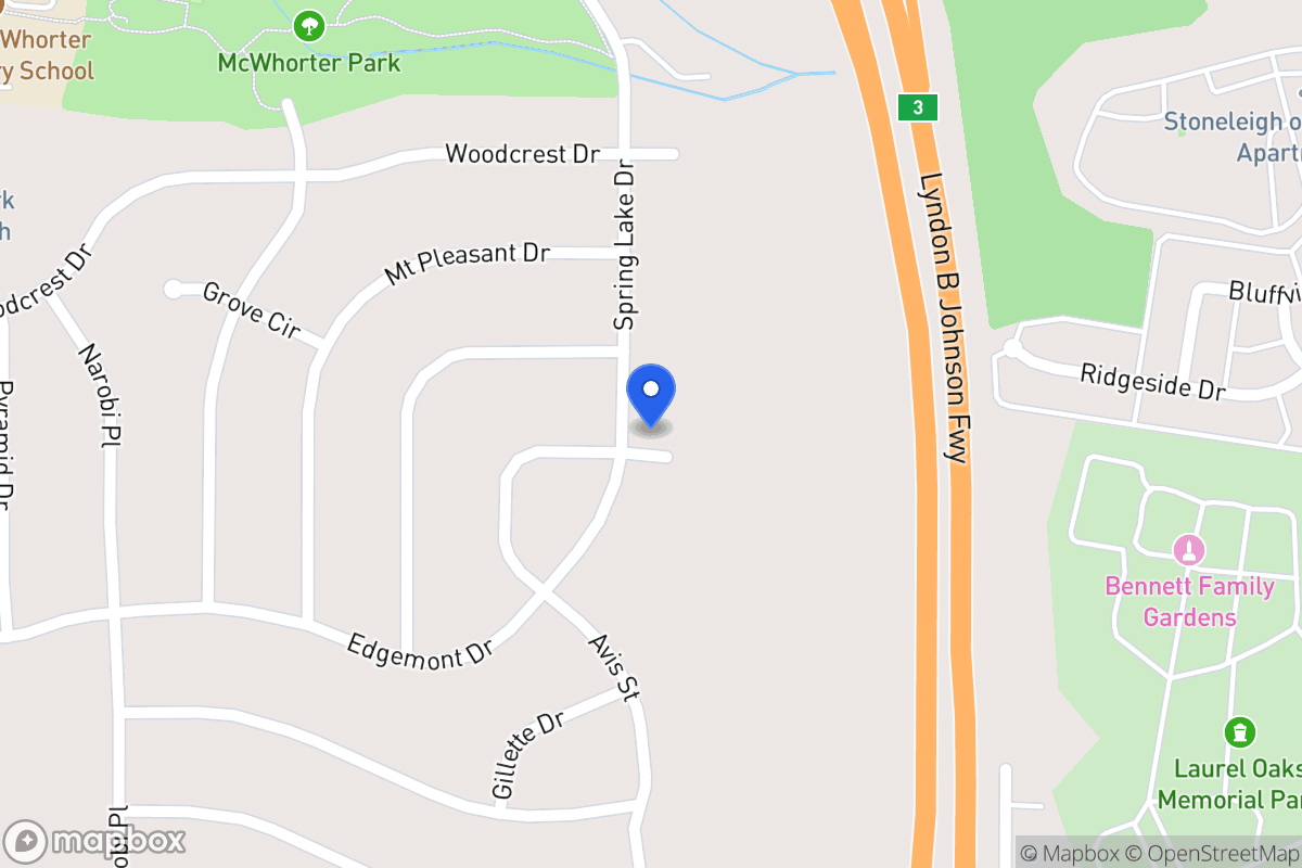 Map of 1924 Spring Lake Dr