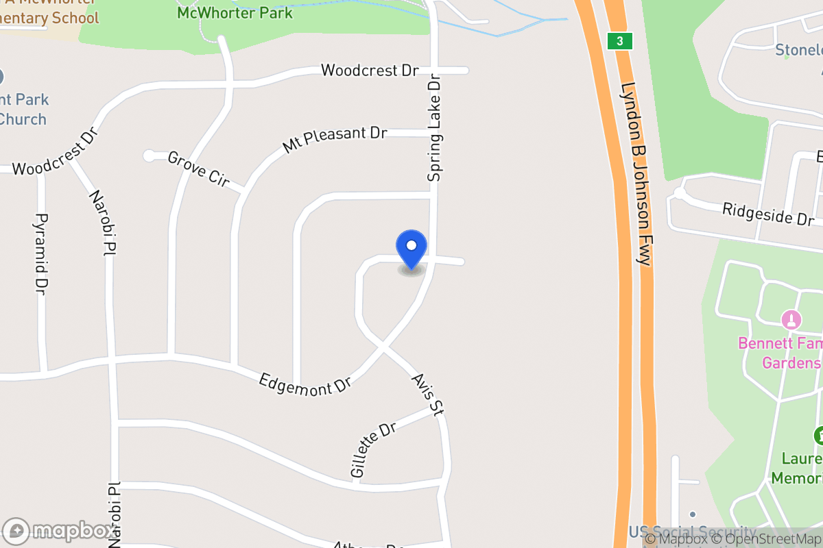 Map of 2005 Spring Lake Dr