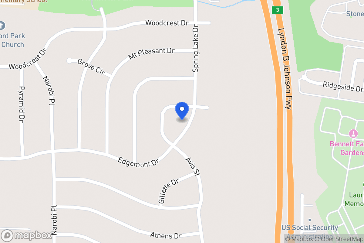 Map of 2009 Spring Lake Dr