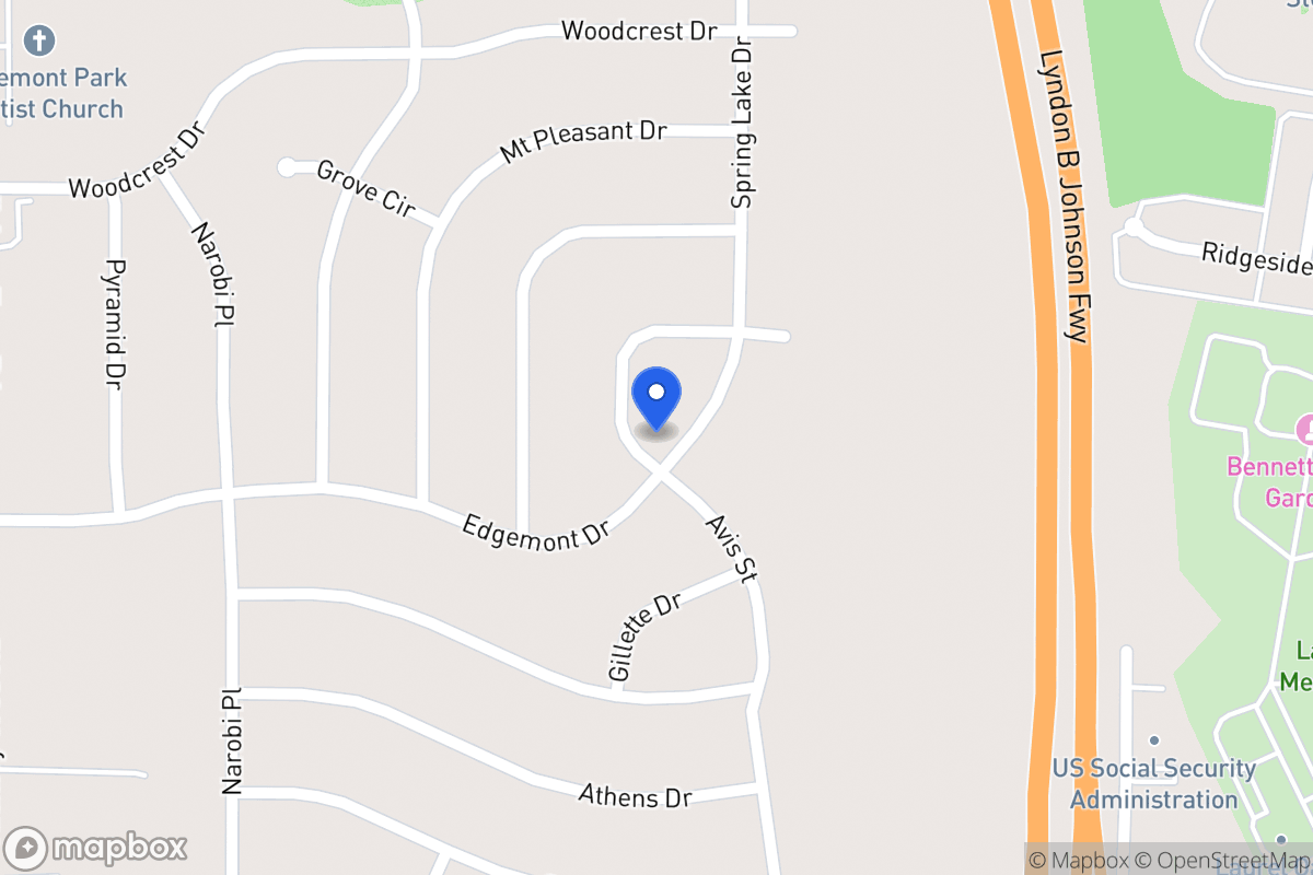 Map of 2023 Spring Lake Dr