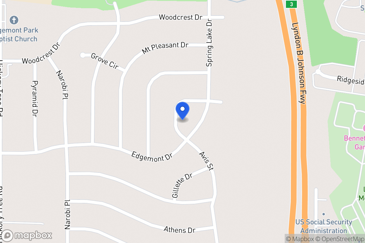 Map of 2036 Avis Cir