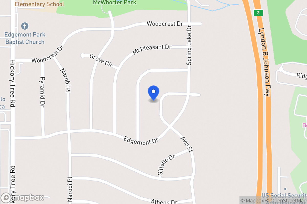 Map of 2029 Avis Cir
