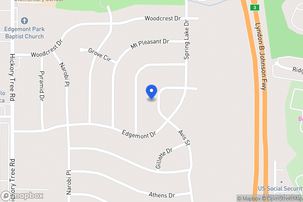 Map of 2033 Avis Cir