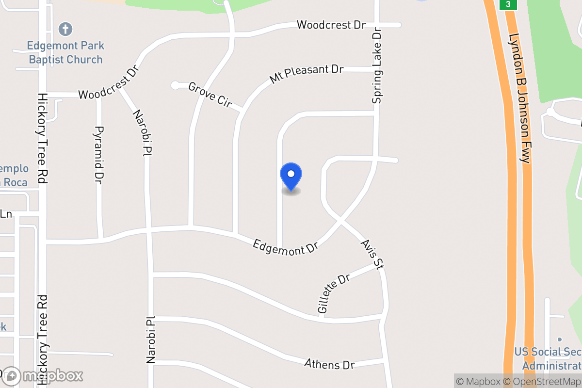 Map of 2008 Del Oak Dr