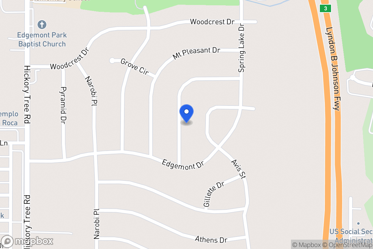 Map of 2004 Del Oak Dr