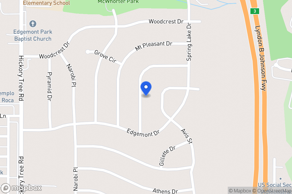 Map of 2000 Del Oak Dr