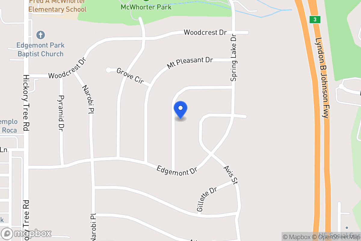 Map of 1918 Del Oak Dr