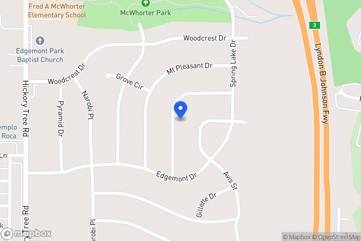 Map of 1914 Del Oak Dr