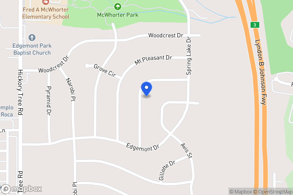 Map of 1910 Del Oak Dr