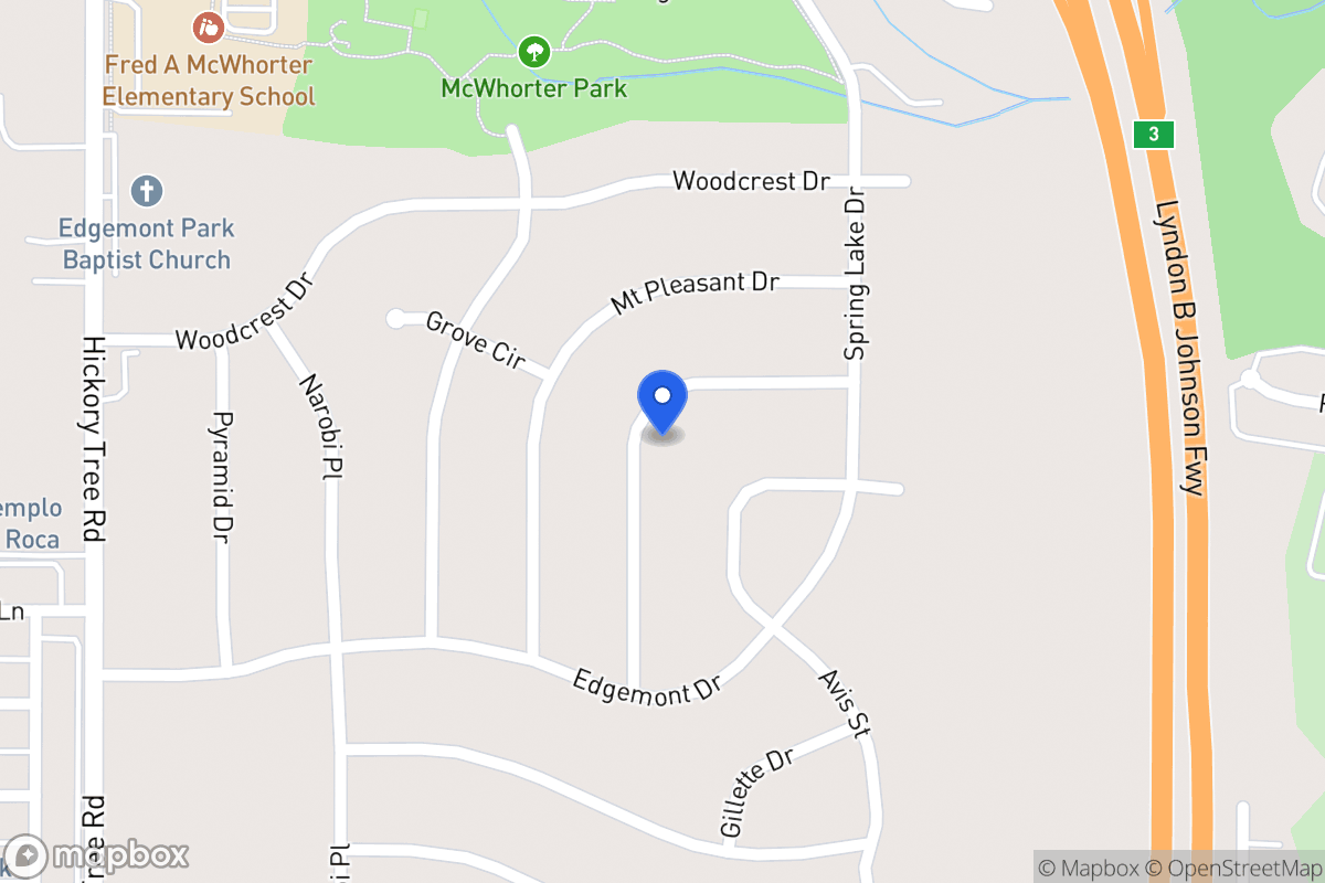 Map of 1906 Del Oak Dr