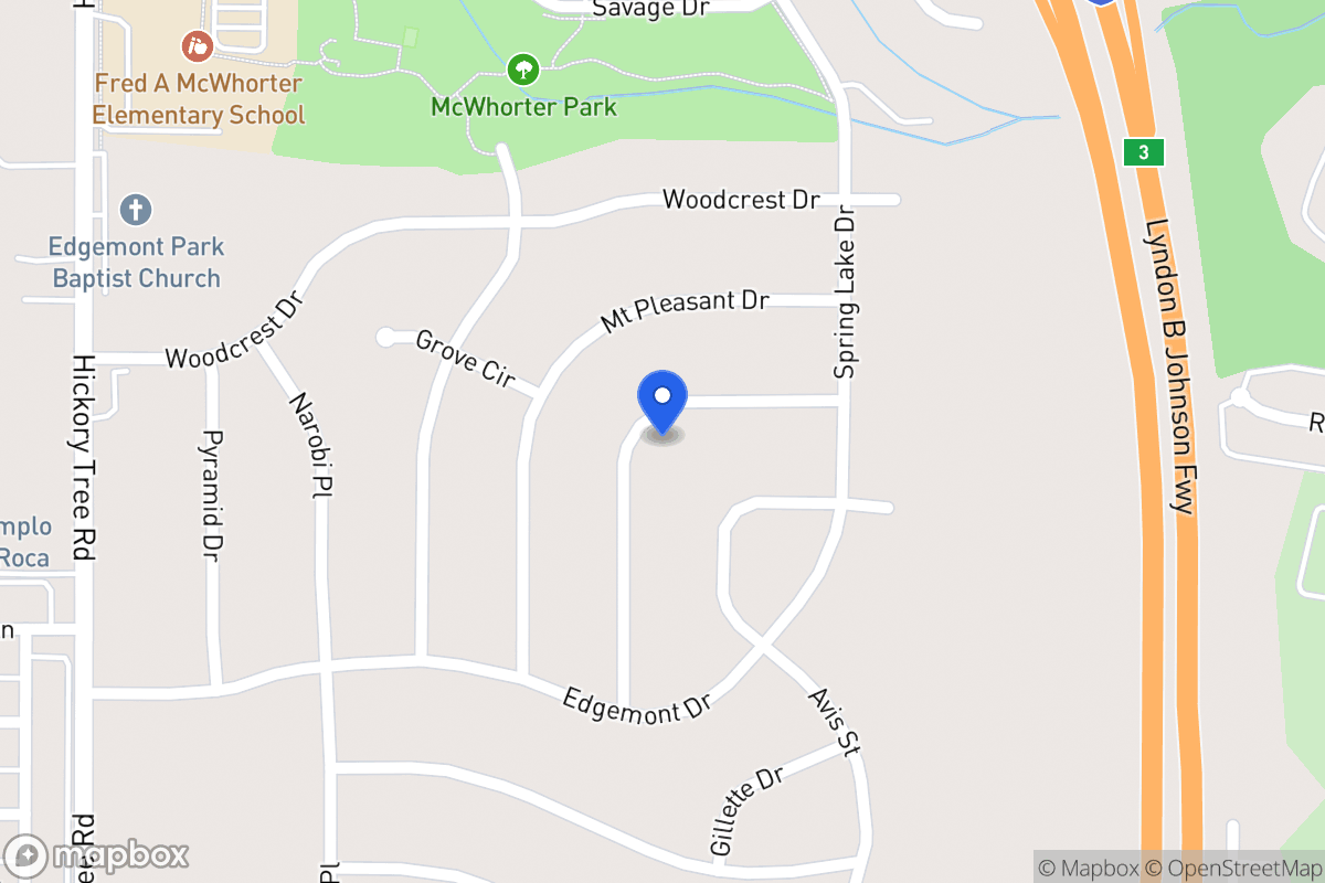 Map of 1900 Del Oak Dr