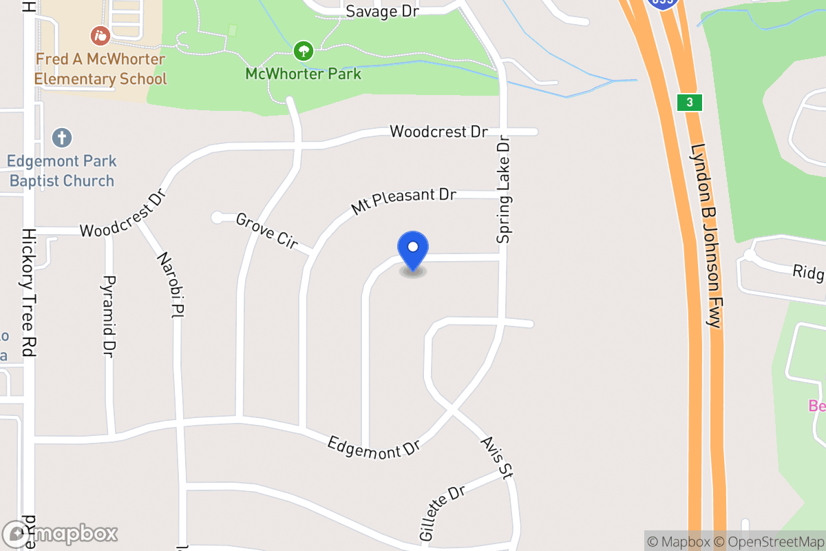 Map of 1826 Del Oak Dr