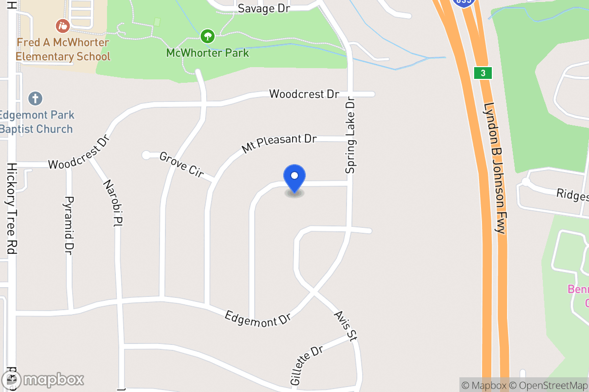 Map of 1820 Del Oak Dr