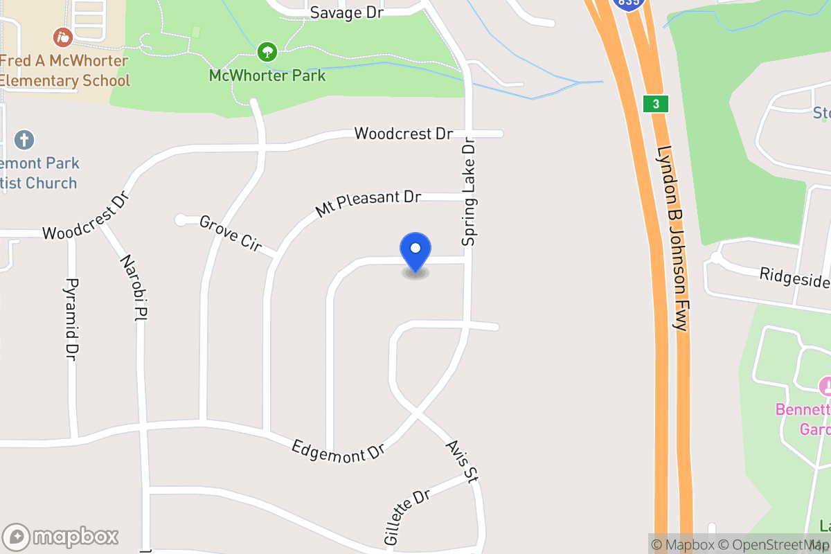 Map of 1812 Del Oak Dr