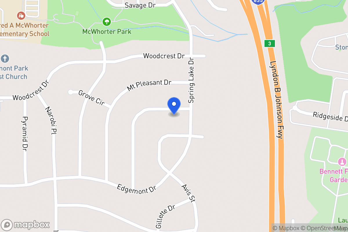 Map of 1808 Del Oak Dr