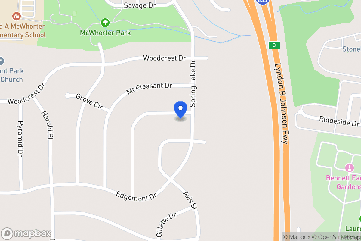Map of 1804 Del Oak Dr
