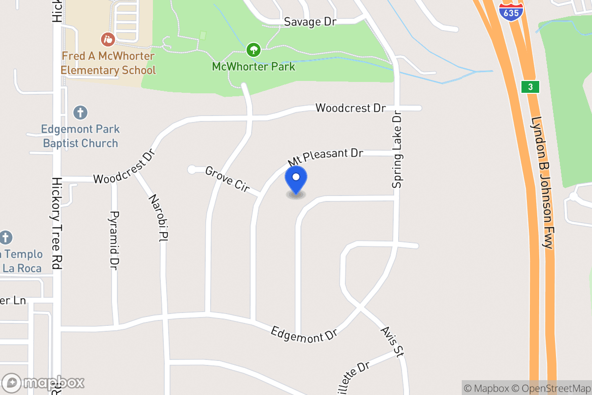 Map of 1839 Del Oak Dr