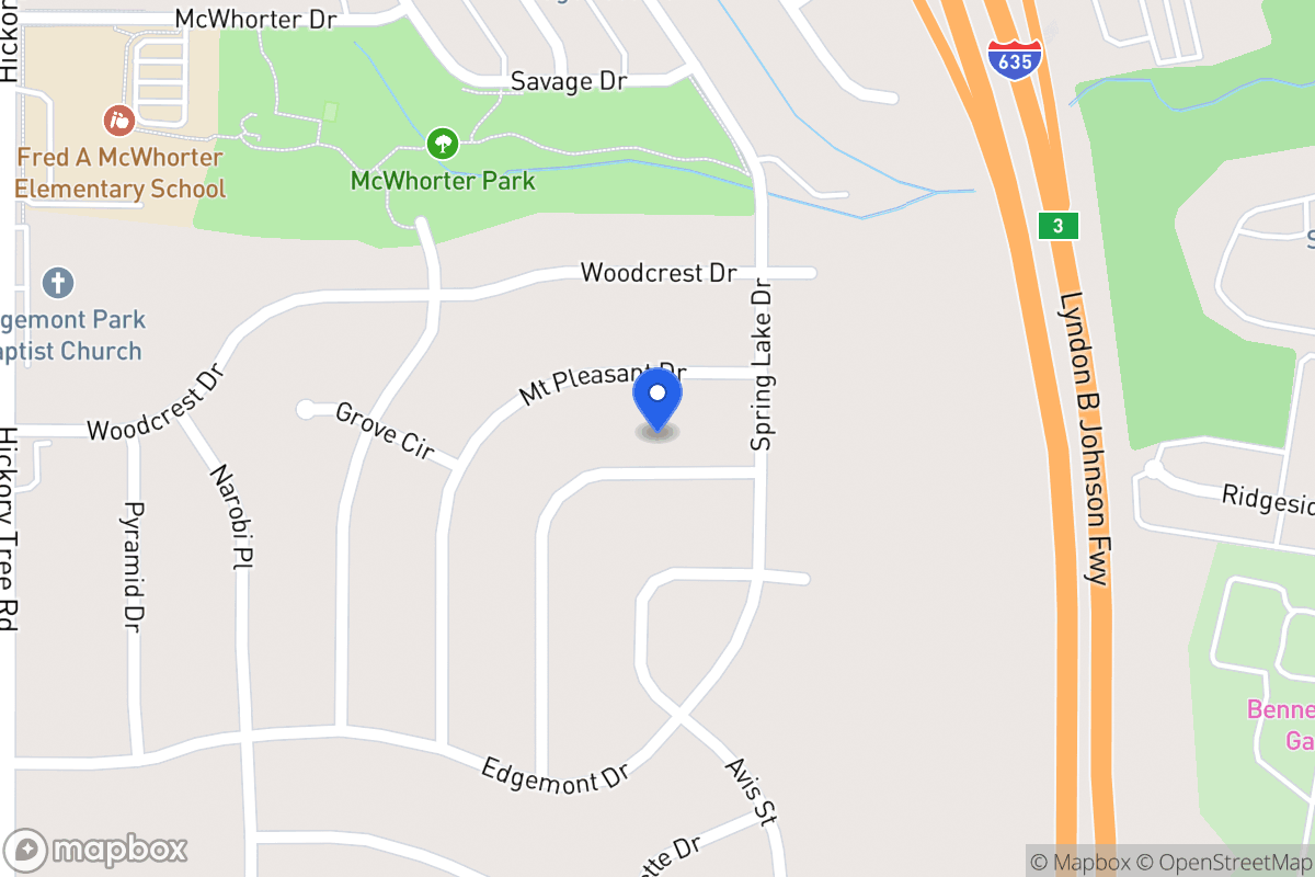 Map of 1817 Del Oak Dr