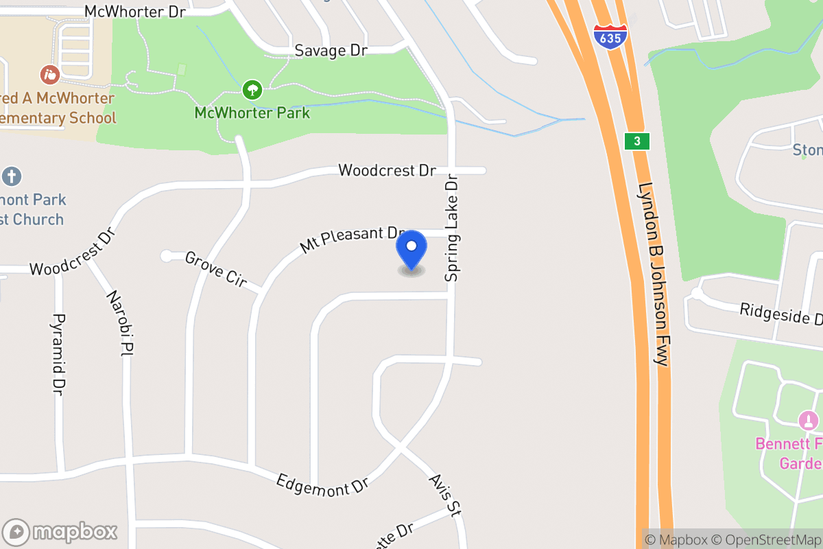 Map of 1809 Del Oak Dr