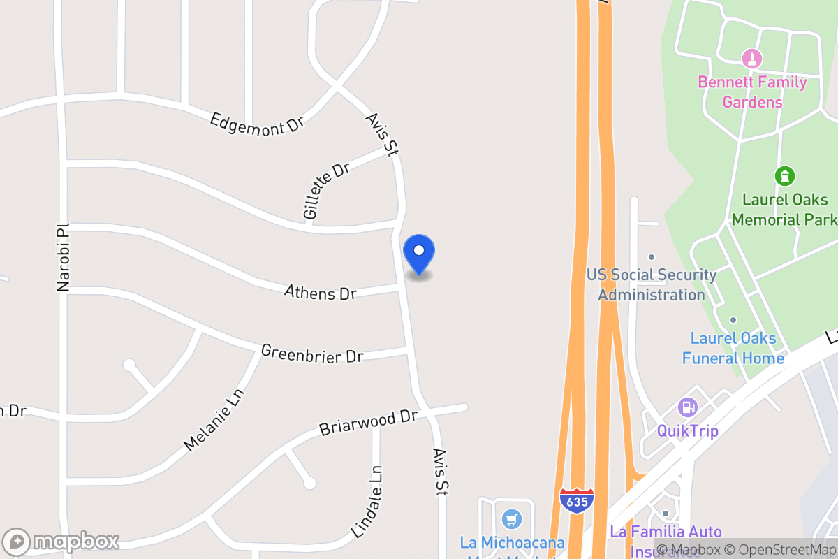 Map of 2216 Avis St