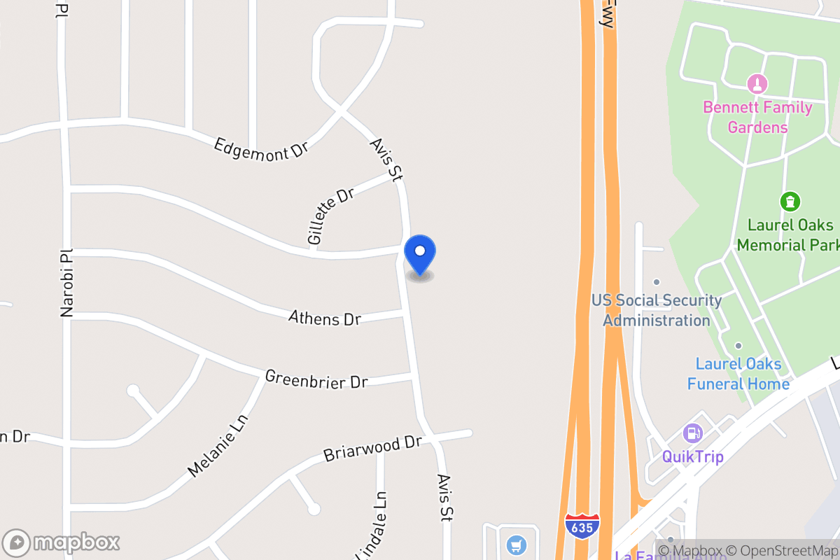 Map of 2208 Avis St