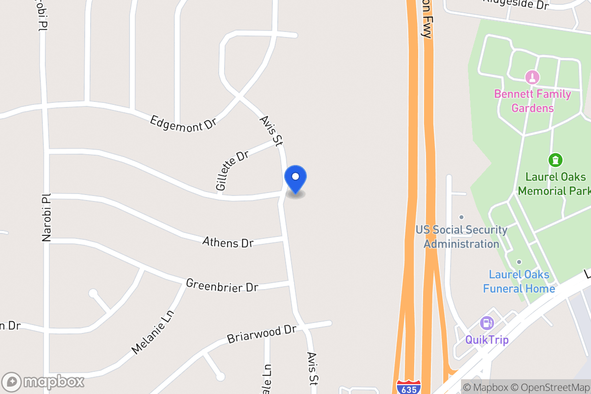Map of 2200 Avis St