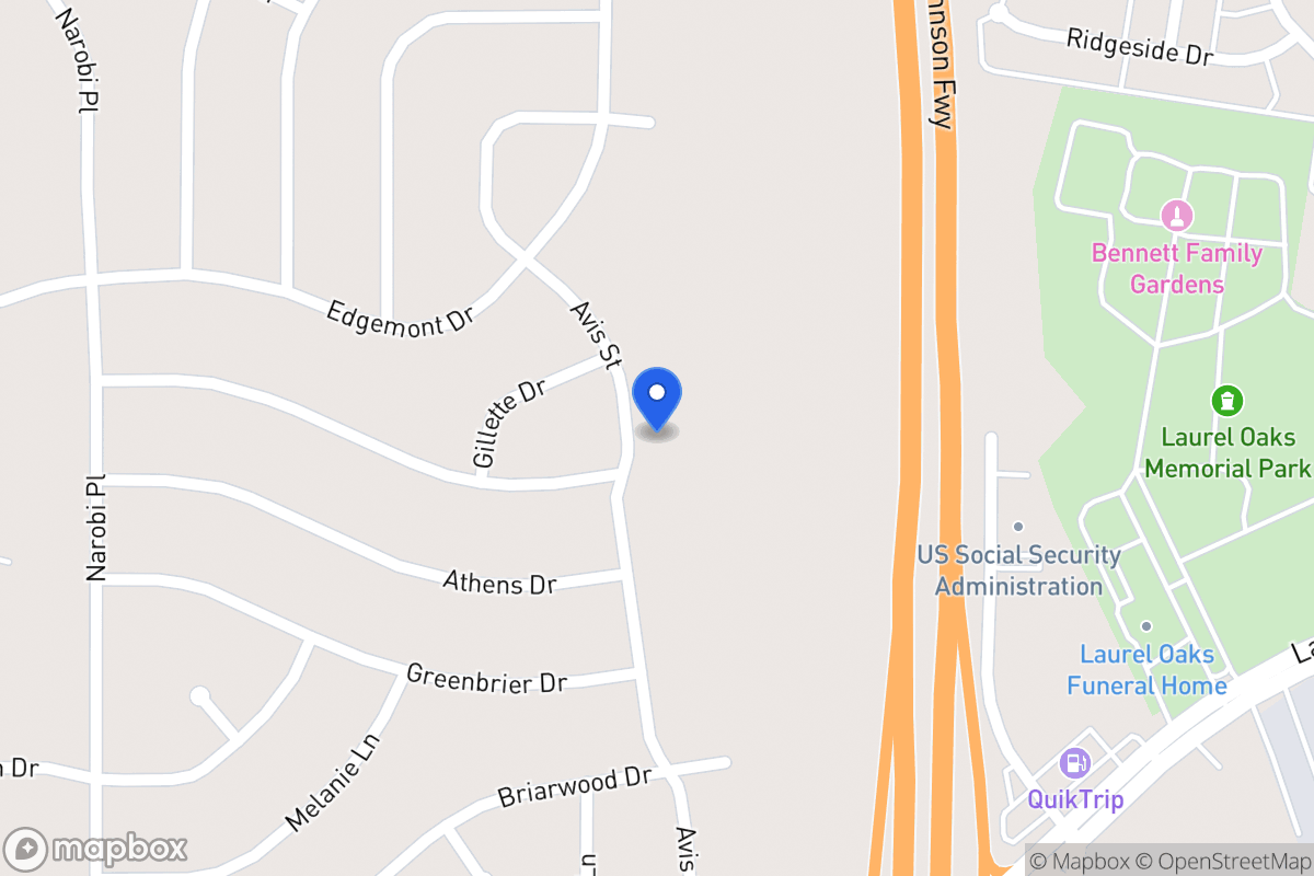 Map of 2140 Avis St