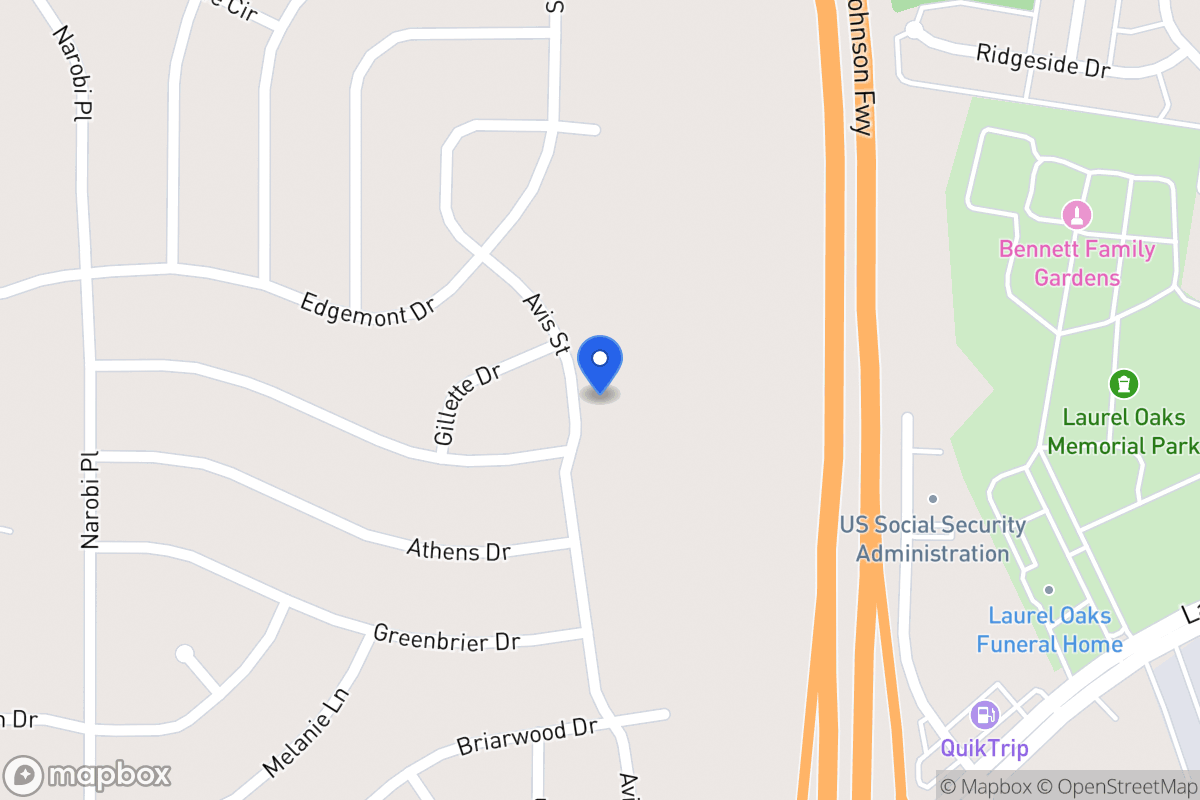 Map of 2136 Avis St