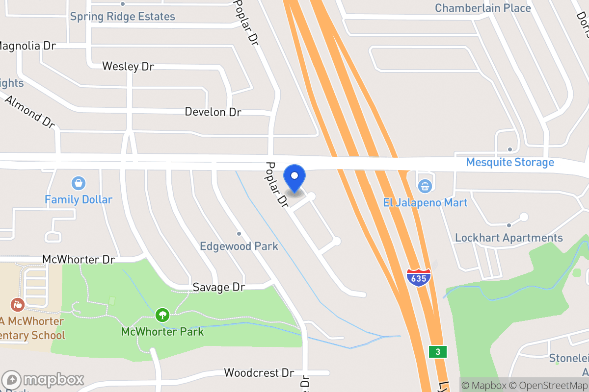 Map of 1608 Poplar Dr