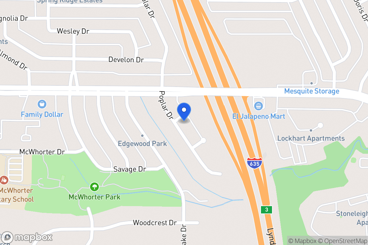 Map of 1628 Poplar Dr