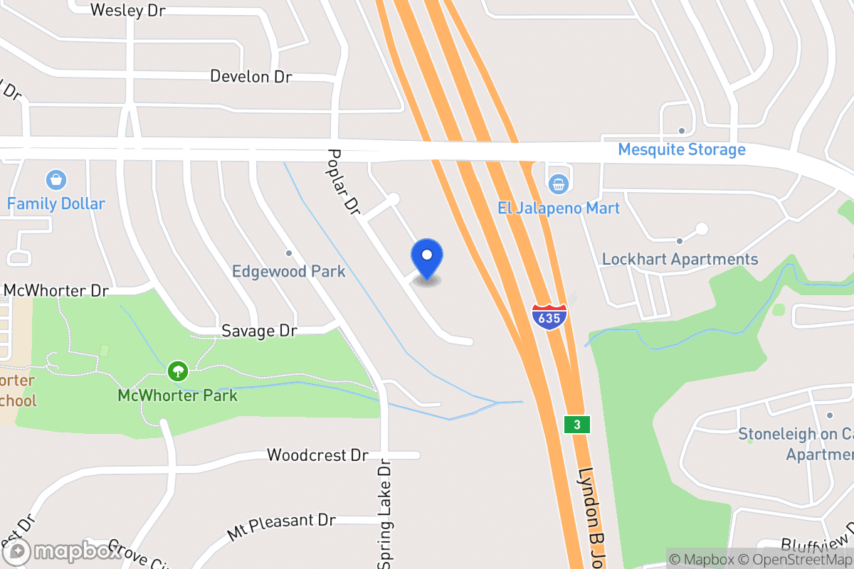 Map of 1656 Poplar Dr