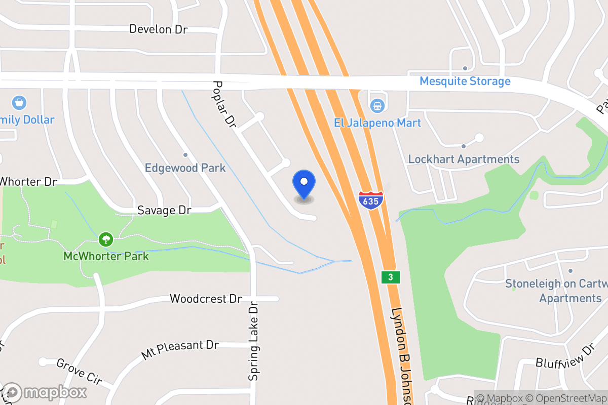 Map of 1668 Poplar Dr