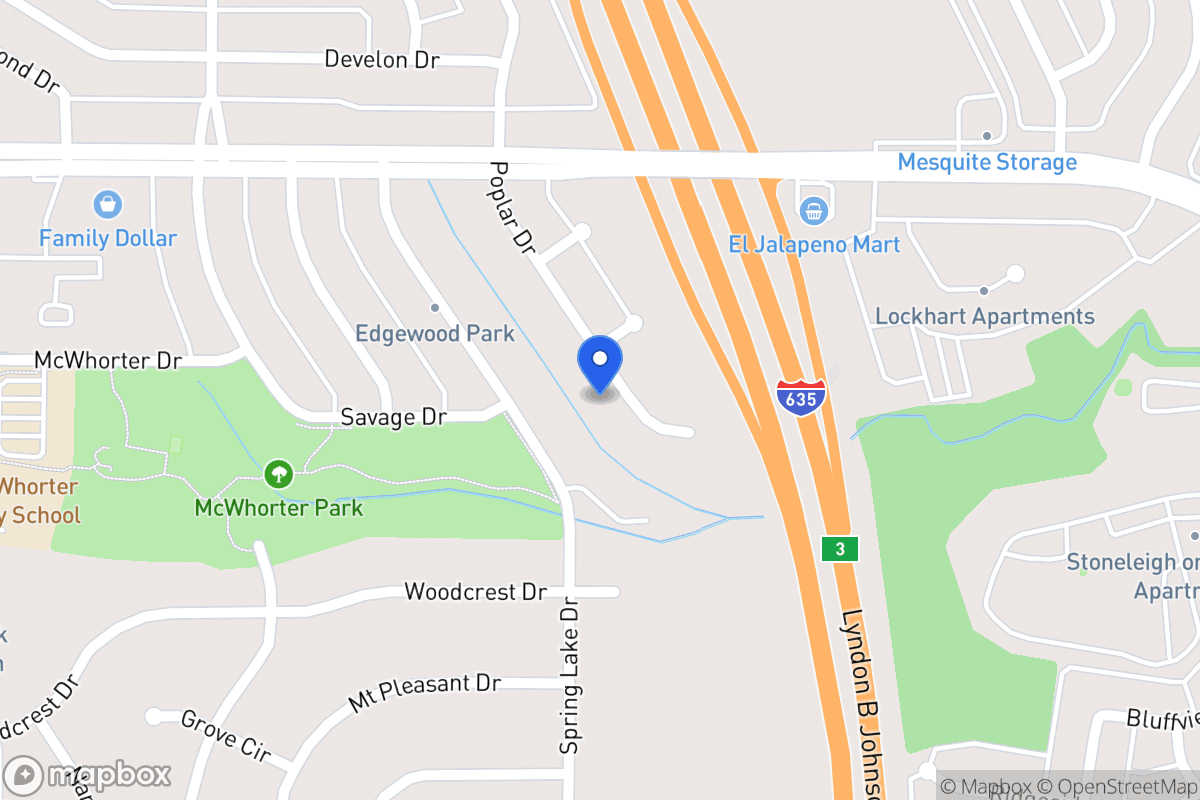 Map of 1653 Poplar Dr