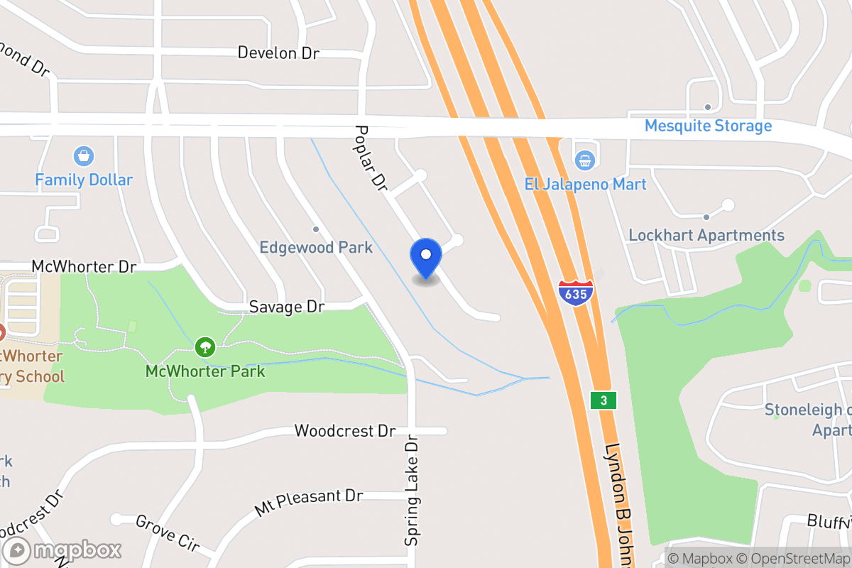 Map of 1649 Poplar Dr