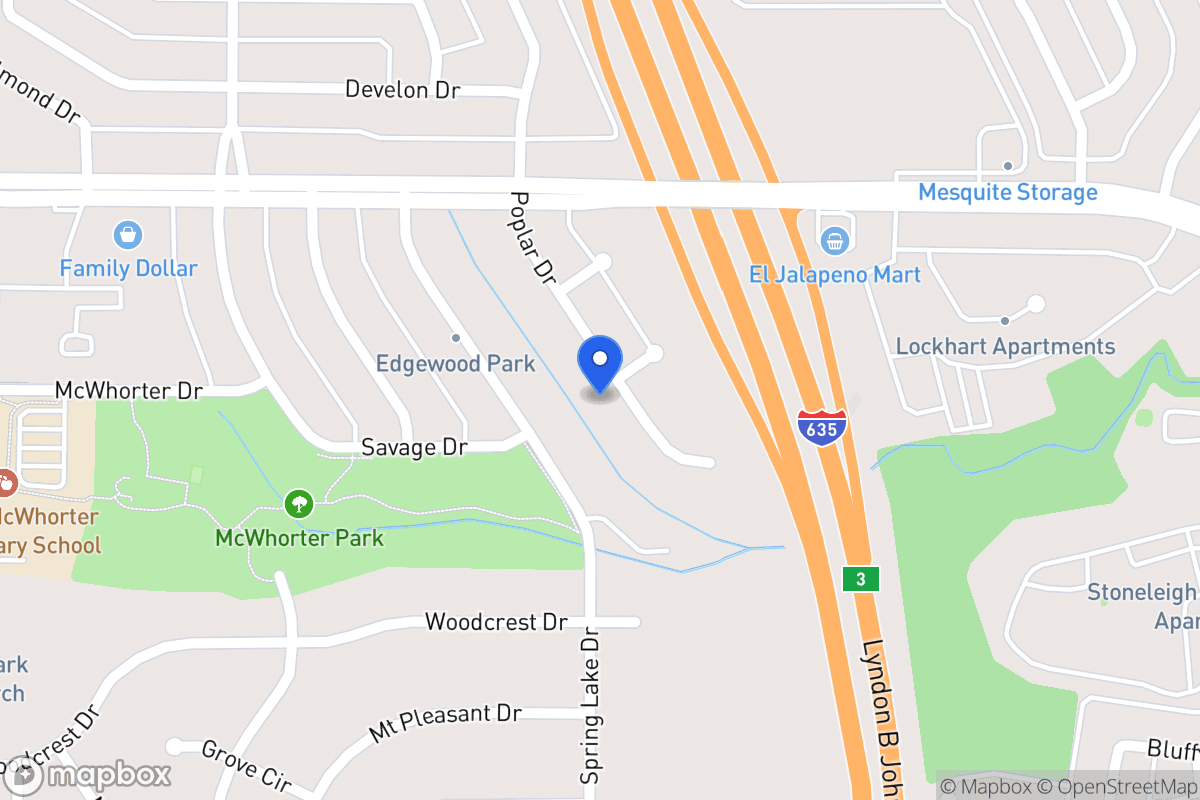 Map of 1645 Poplar Dr