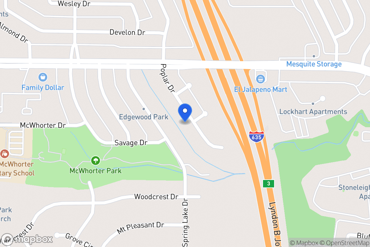 Map of 1641 Poplar Dr