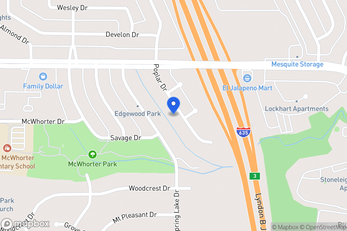 Map of 1637 Poplar Dr
