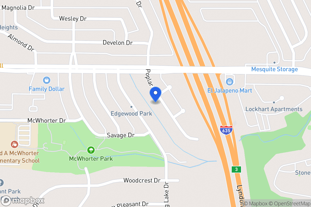 Map of 1625 Poplar Dr
