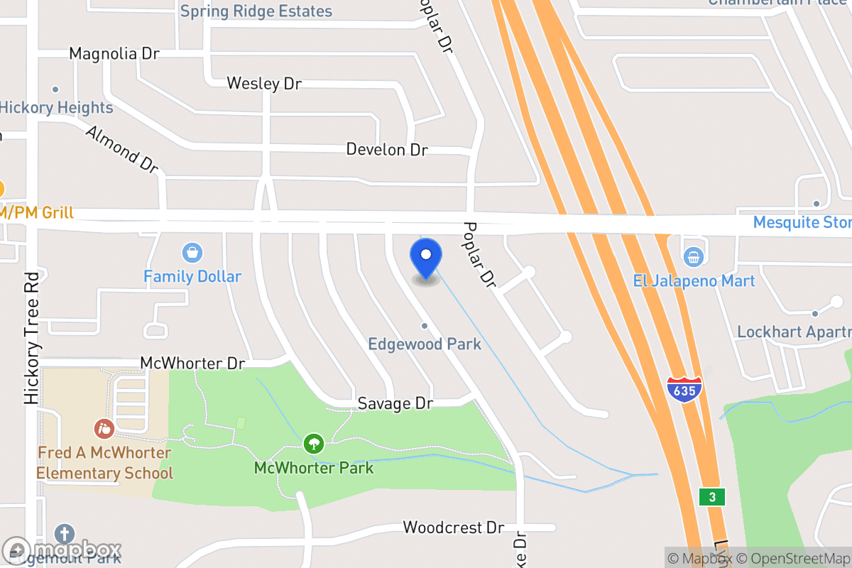 Map of 1614 Spring Lake Dr