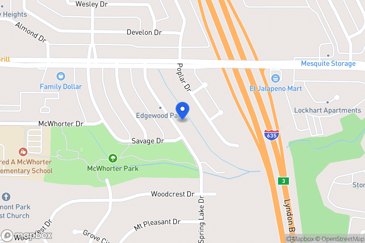 Map of 1642 Spring Lake Dr