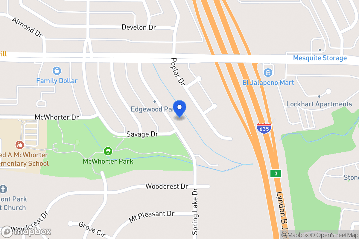 Map of 1646 Spring Lake Dr