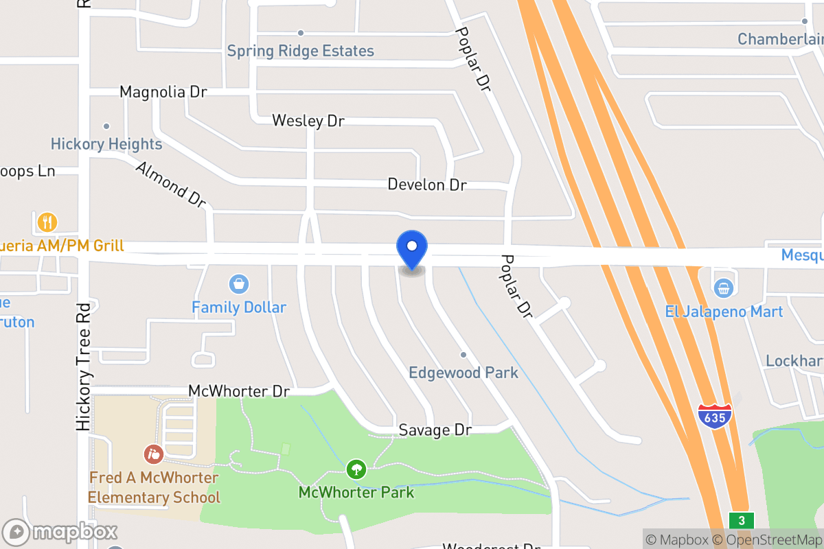Map of 1603 Spring Lake Dr