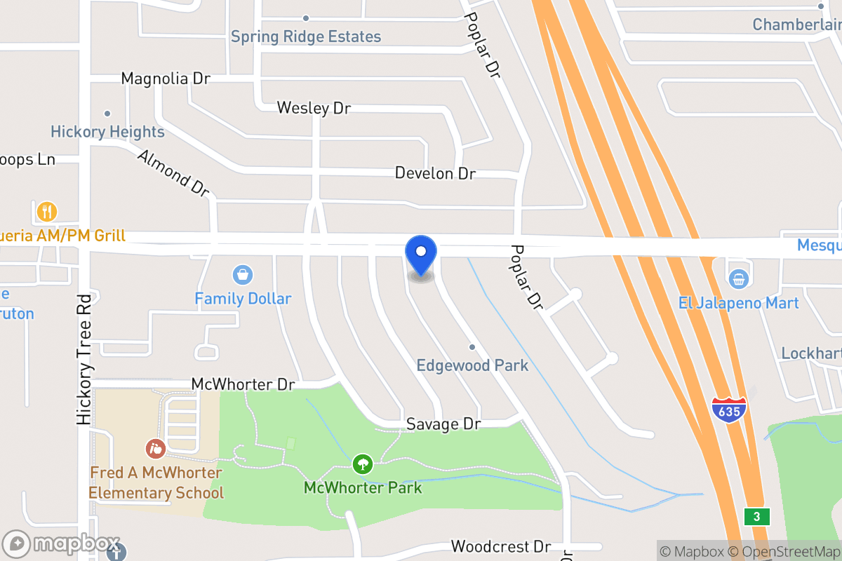 Map of 1607 Spring Lake Dr