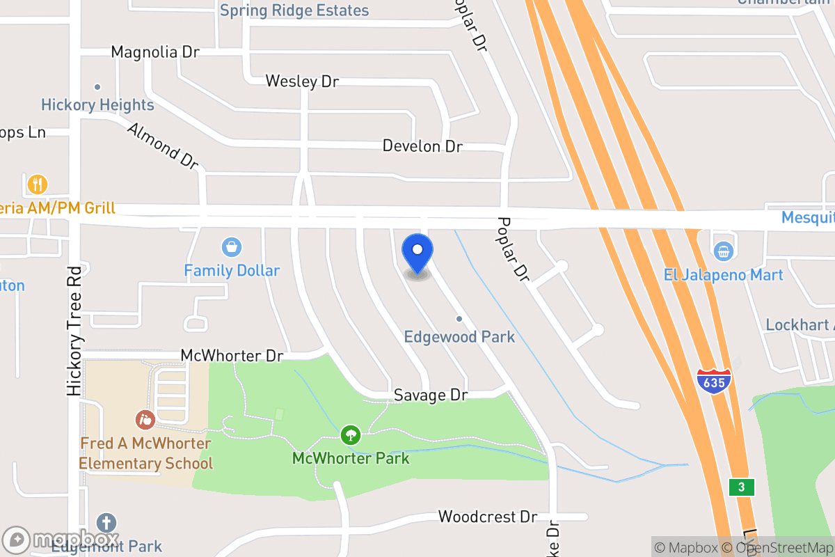 Map of 1615 Spring Lake Dr