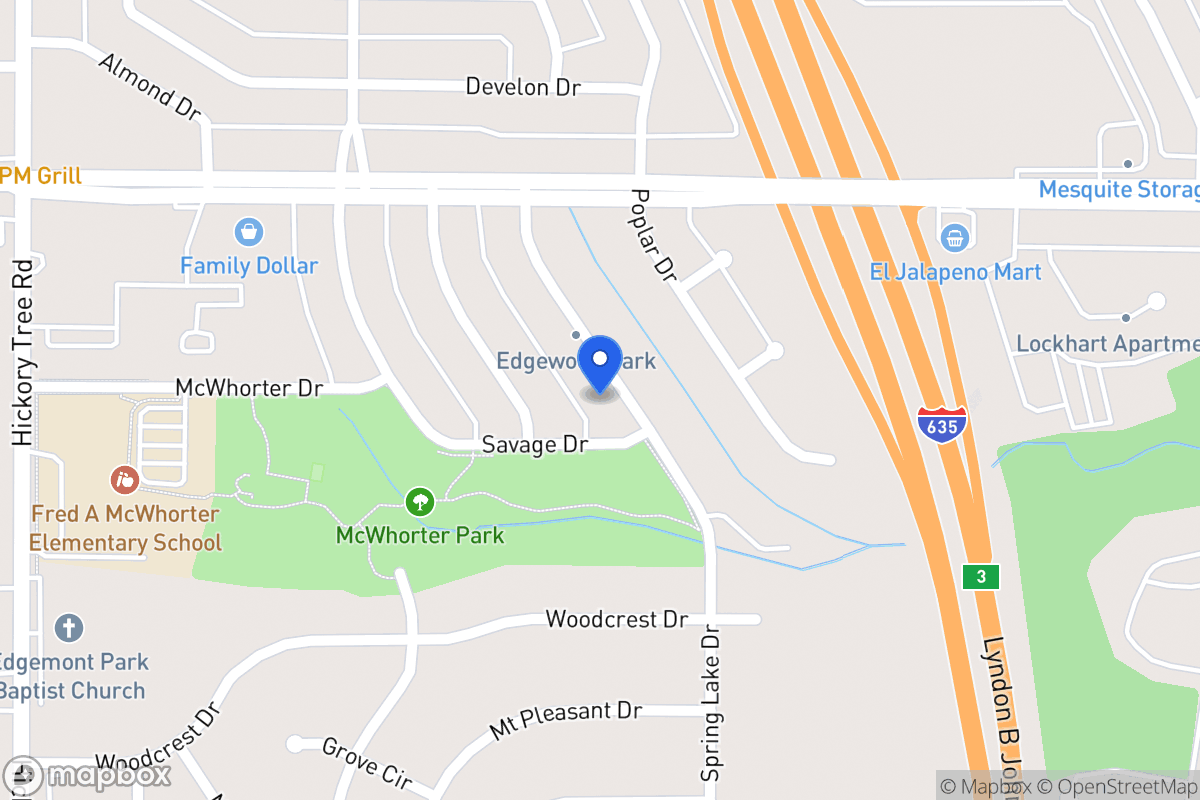 Map of 1647 Spring Lake Dr